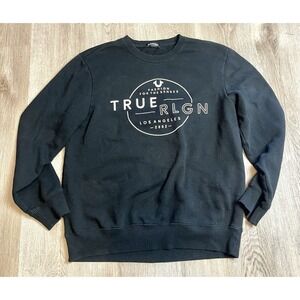 True Religion Crew Neck Sweatshirt Mens Large Fashion For The Senses